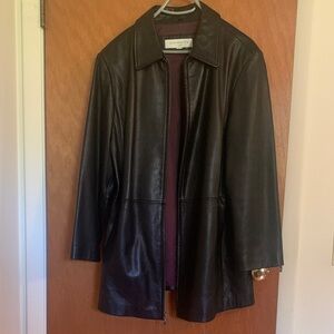 Liz Claiborne Black Leather Jacket